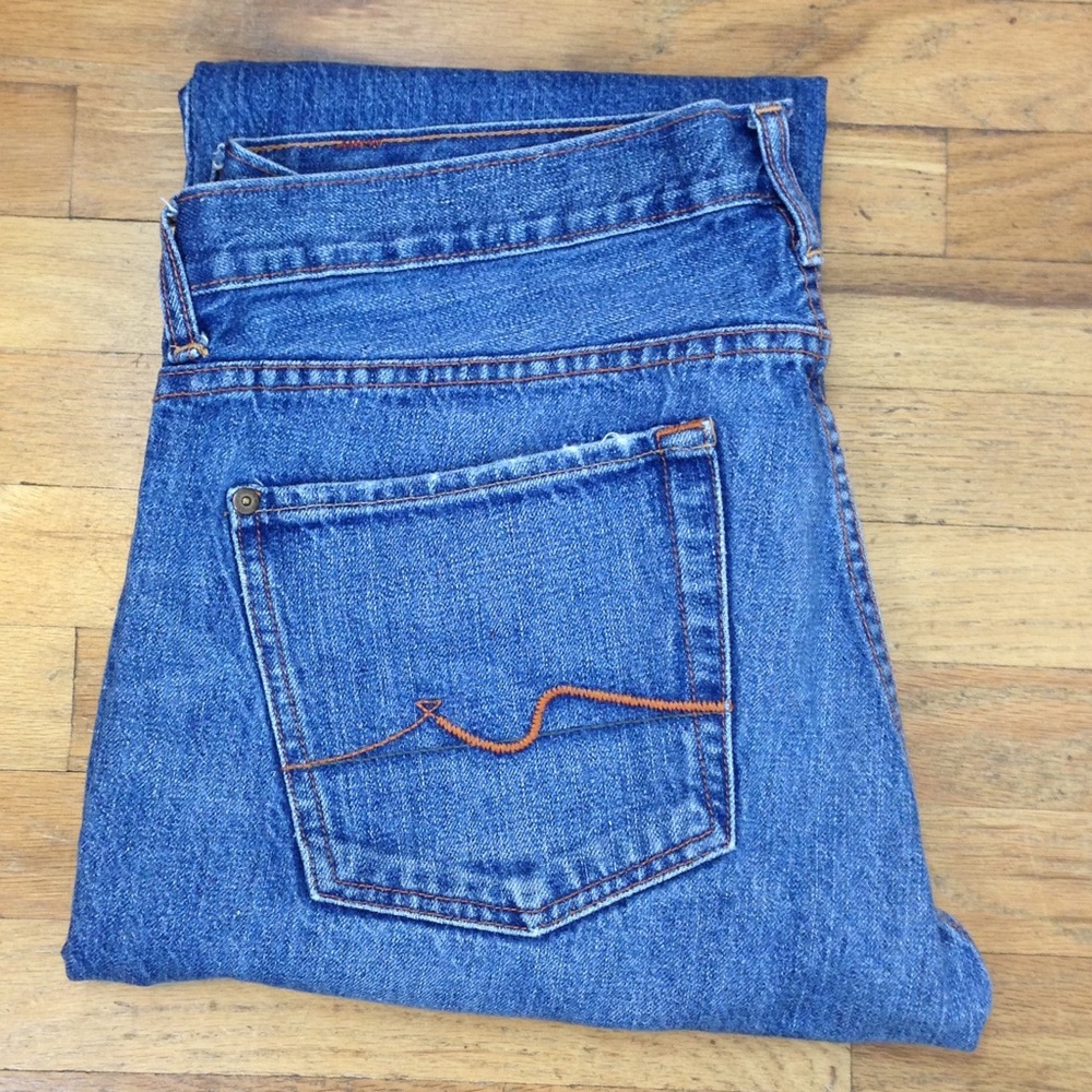 7 for all mankind boot cut blue jeans 👖 size34